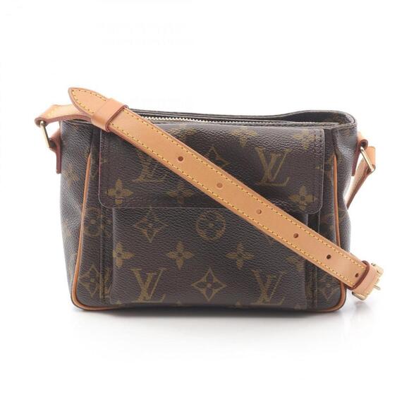 LOUIS VUITTON Brown Monogram Leather Shoulder Bag - Picture 1 of 10